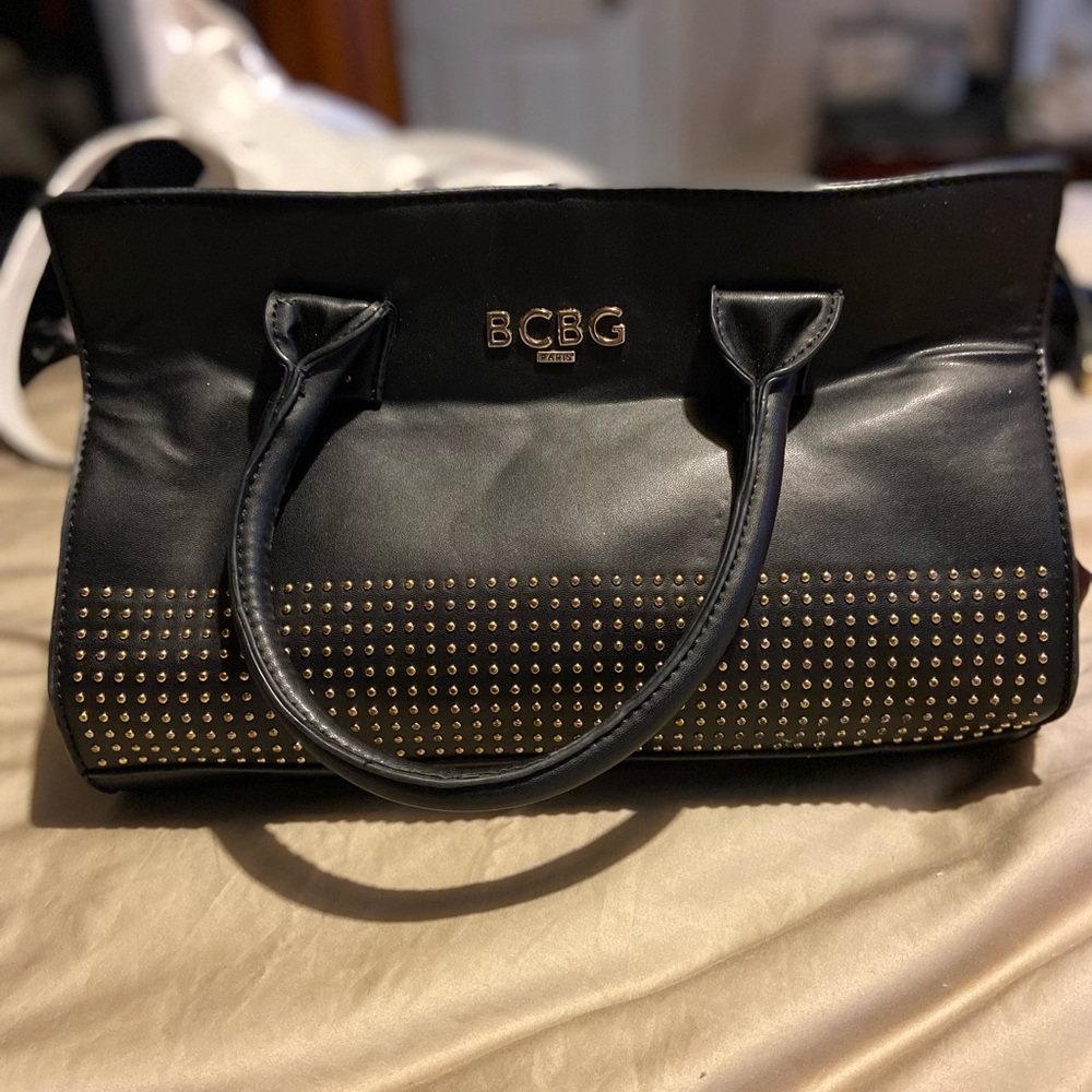 BCBG Black Studded Women's Bag